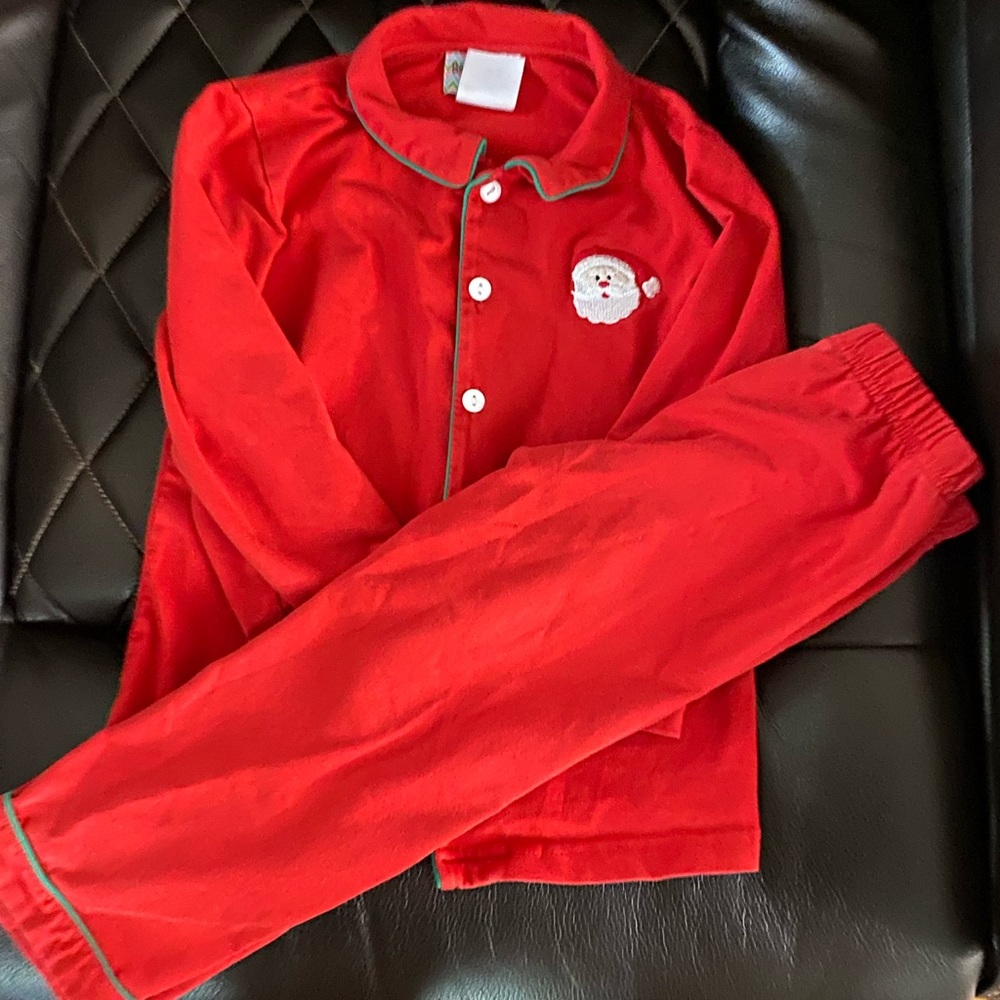 Bayou Babies smocked Christmas Jammie’s